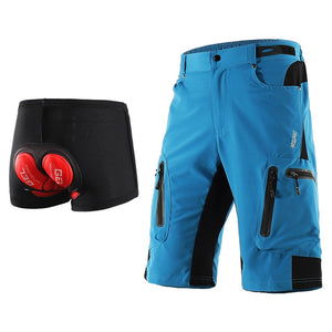 ARSUXEO Men Outdoor Sports Cycling Shorts MTB Downhill Trousers Mountain Bike Bicycle Shorts Water Resistant Loose Fit 1202 | TageUnlimited