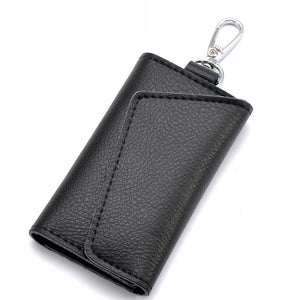 Genuine Leather Keychain Men Women Key Holder Organizer Pouch Cow Split Car Key Wallet Housekeeper Key Case Mini Card Bag | 0 | TageUnlimited