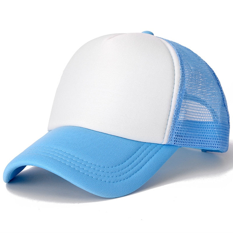 Unisex Cap Casual Plain Mesh Baseball Cap Adjustable Snapback Hats. | TageUnlimited