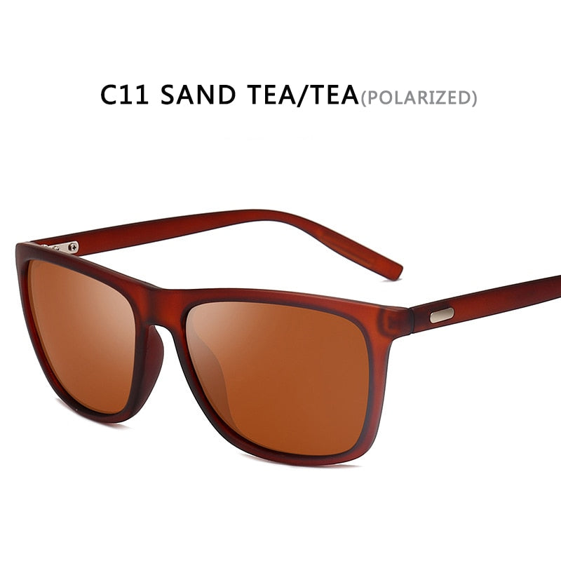 Sunglasses Men/Women Polarized Square Mirror Driving Sun Glasses Men Brand Designer Retro Classic Vintage Driver Goggles | TageUnlimited