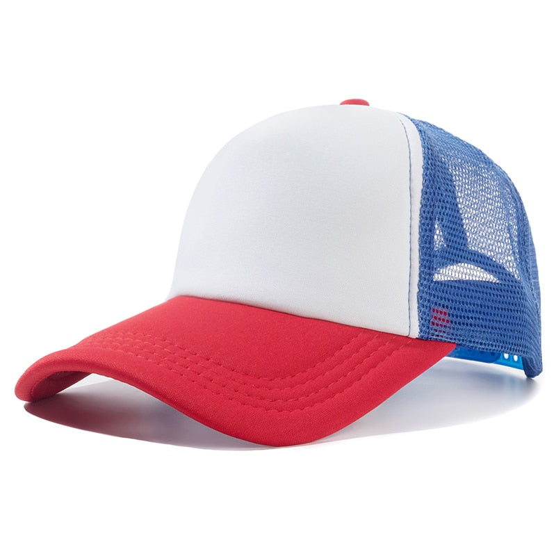 Unisex Cap Casual Plain Mesh Baseball Cap Adjustable Snapback Hats. | TageUnlimited