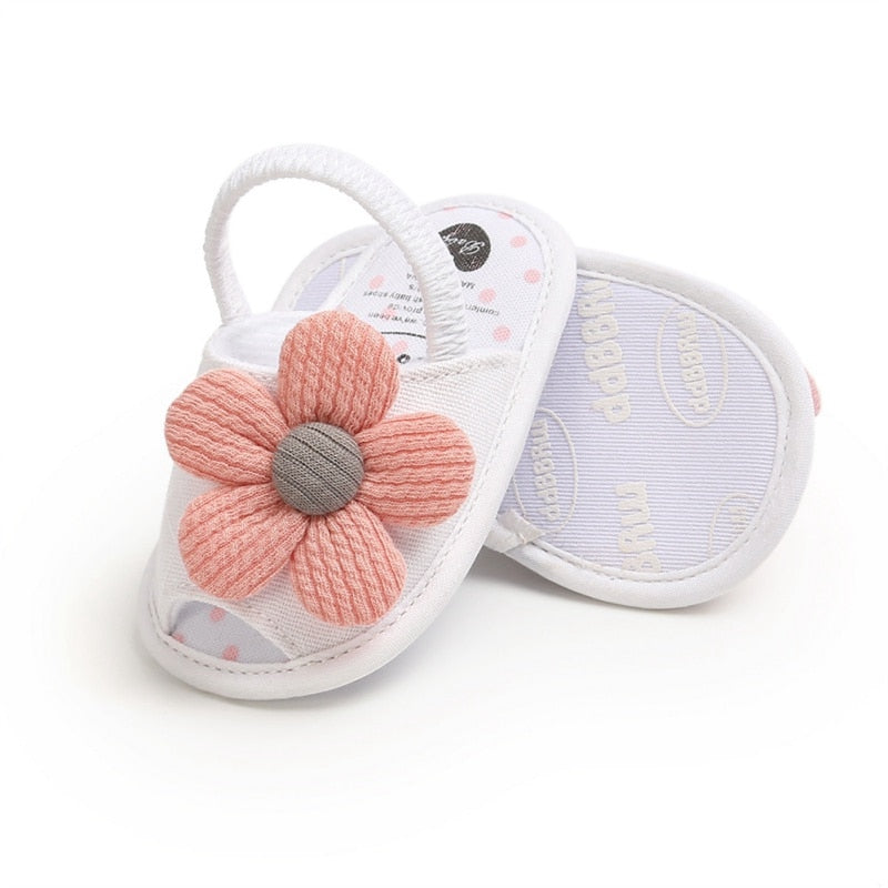 Newborn Toddler Baby Infant Shoes Cute Striped Kids Girl Summer Soft Sole Bow Sandal Shoes 0-18M | TageUnlimited