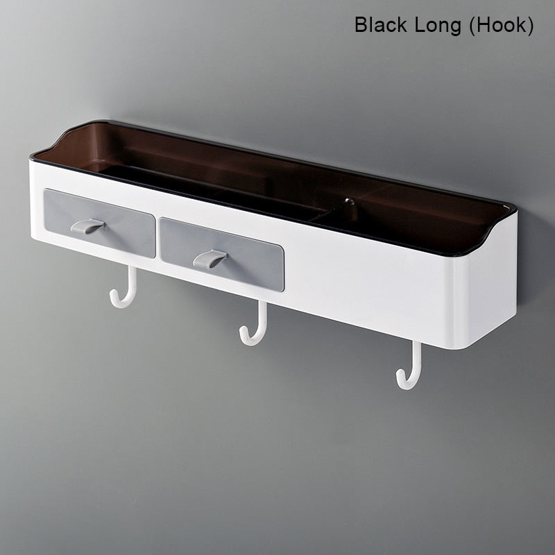 Punch-free Bathroom Organizer Rack Shampoo Cosmetic Storage Rack Bath kitchen Towel Holder Household Items Bathroom Accessories | TageUnlimited