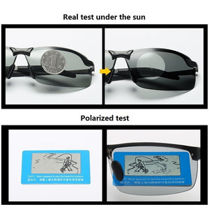 Photochromic Sunglasses Men Polarized Driving Chameleon Glasses Male Change Color Sun Glasses Day Night Vision Driver&#39;s Eyewear | TageUnlimited