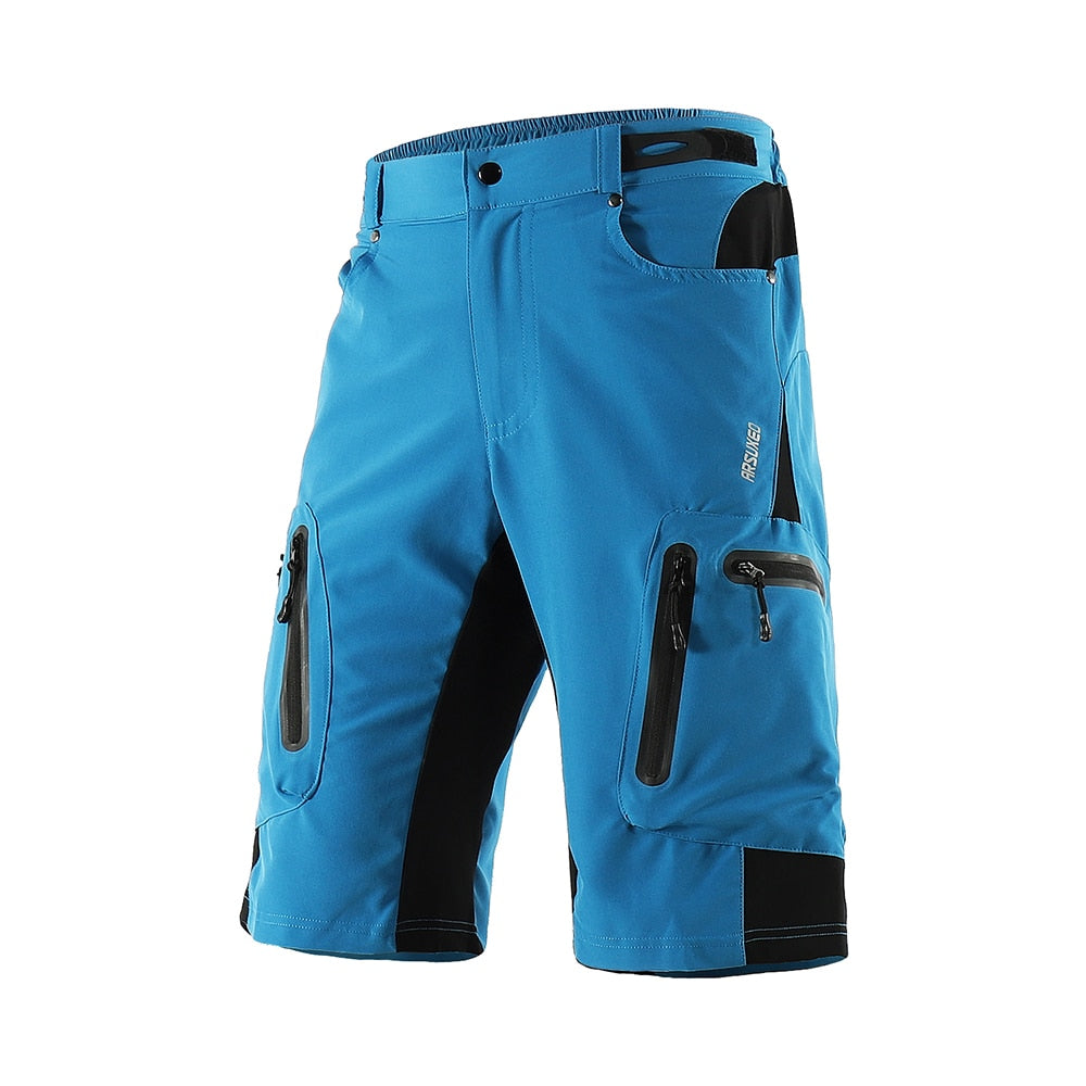 ARSUXEO Men Outdoor Sports Cycling Shorts MTB Downhill Trousers Mountain Bike Bicycle Shorts Water Resistant Loose Fit 1202 | TageUnlimited