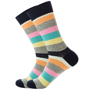 Stripe Happy Socks Men Women Cotton Funny Crew Socks Personality Painting Zebra Pattern Female Male Harajuku Skateboard Socks | TageUnlimited