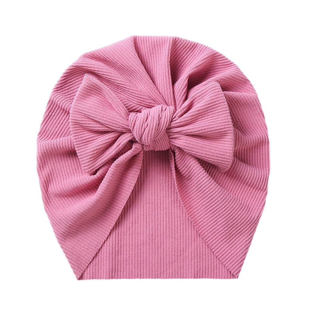 Baby Accessories For Newborn Toddler Kids Baby Girl Boy Turban Cotton Beanie Hat Winter Cap Knot Solid Soft Hospital Caps | TageUnlimited
