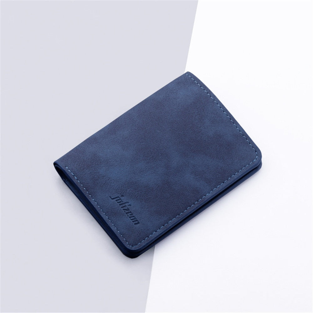 Mini Thin Men Wallet Card Holder Purse Coin Pouch Card Holder Short Vertical PU Leather Wallet Change Money Pouch | TageUnlimited