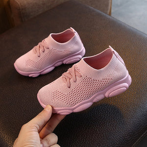 New Baby Sneakers Fashion Children Flat Shoes Infant Kids Baby Girls Boys Solid Stretch Mesh Sport Run Sneakers Shoes | TageUnlimited