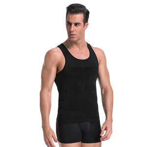 Be-In-Shape Men Slimming Body Shaper Waist Trainer Vest Tummy Control Posture Shirt Back Correction Abdomen Tank Top Shaperwear | TageUnlimited
