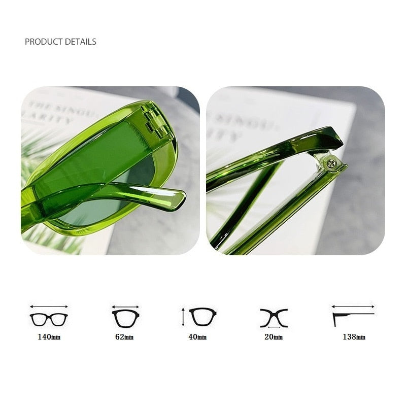 Small Rectangle Sunglasses Women Oval Vintage Brand Designer Square Sun Glasses For Women Shades Female Eyewear Anti-glare UV400 | TageUnlimited