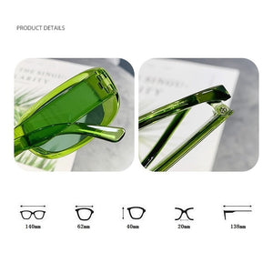Small Rectangle Sunglasses Women Oval Vintage Brand Designer Square Sun Glasses For Women Shades Female Eyewear Anti-glare UV400 | TageUnlimited