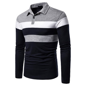 Mens Casual Shirts Long Sleeve Warm Stretch Slim Basic Shirt Striped Print  Long Sleeve Shirt S -5XL | TageUnlimited