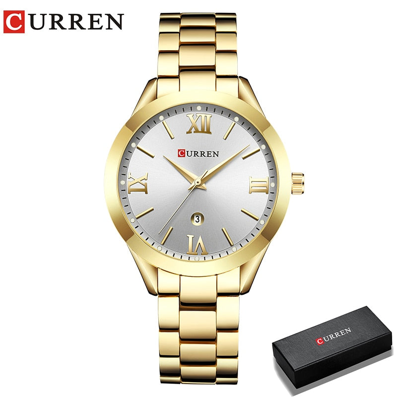CURREN Gold Watch Women Watches Ladies Creative Steel Women&#39;s Bracelet Watches Female Clock Relogio Feminino Montre Femme | TageUnlimited
