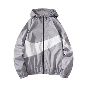 Men’s Winter Fall Thin Hoodies Outfits, Long Sleeve Color Block Zipper Hooded Sweatshirts New Fashion | TageUnlimited