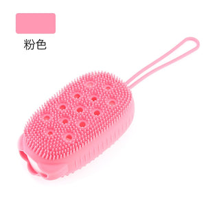 Double-sided Soft Silicone Bath Brushes Massage Scrub Gloves Body Brush for Cellulite Multi Function Baby Bathing Tools | TageUnlimited