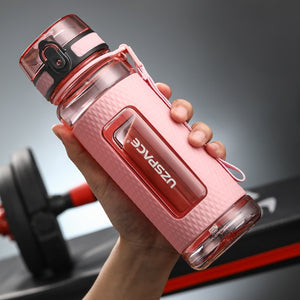 UZSPACE Sport Water Bottles BPA Free Portable Gym Anti-fall Leak-proof Large Capacity Fitness Kettle Tritan Plastic Drink Bottle | 0 | TageUnlimited
