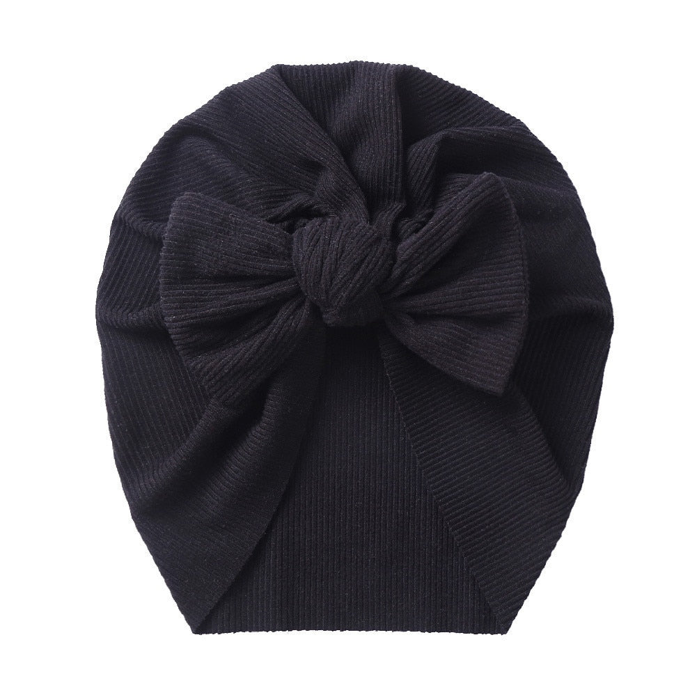 Baby Accessories For Newborn Toddler Kids Baby Girl Boy Turban Cotton Beanie Hat Winter Cap Knot Solid Soft Hospital Caps | TageUnlimited