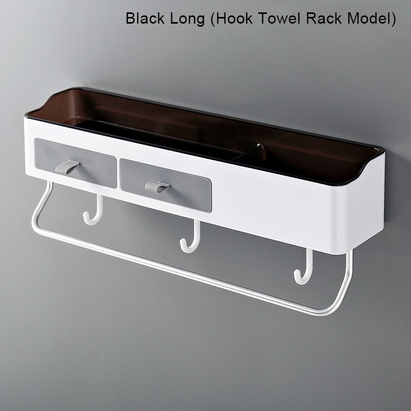 Punch-free Bathroom Organizer Rack Shampoo Cosmetic Storage Rack Bath kitchen Towel Holder Household Items Bathroom Accessories | TageUnlimited