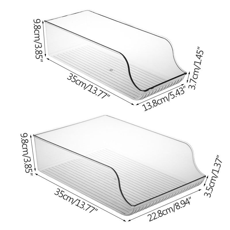 Kitchen Beer Storage Box Beverage Bottle Transparent Finishing Box Kitchen Drawer Refrigerator Storage Box Organization | TageUnlimited