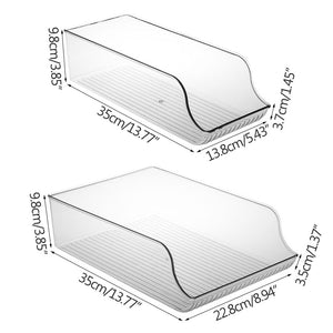Kitchen Beer Storage Box Beverage Bottle Transparent Finishing Box Kitchen Drawer Refrigerator Storage Box Organization | TageUnlimited