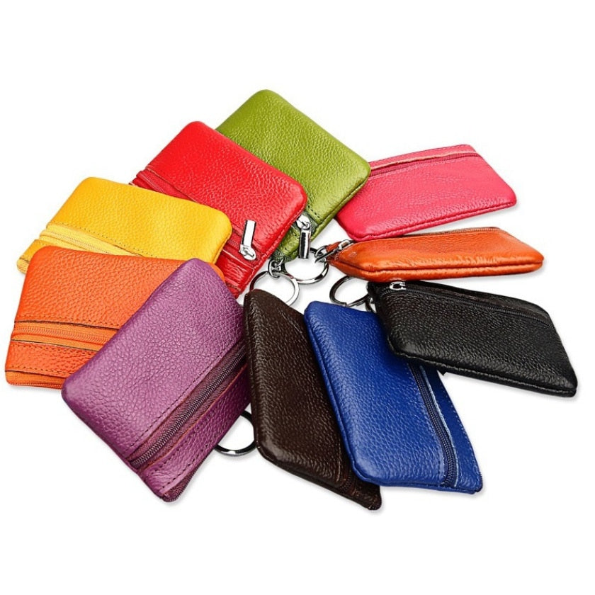 Women Genuine Leather Coin Purse Female Wallets Women Zipper Coin Purses Children Storage Pocket Bags Pouch #C | 0 | TageUnlimited