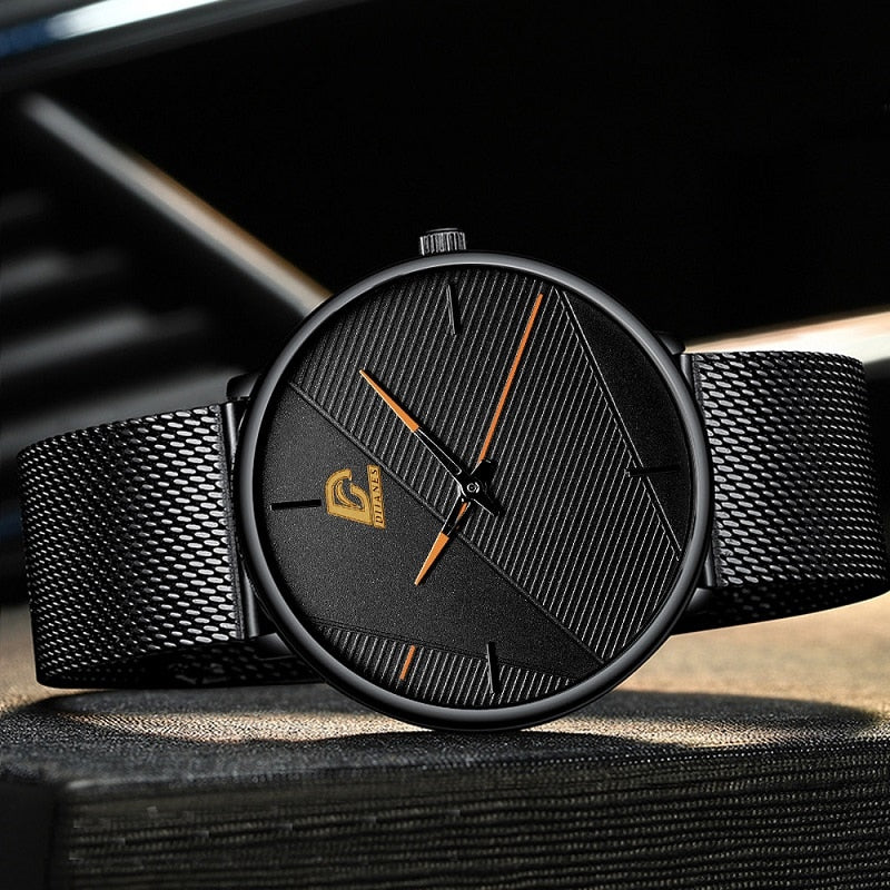 Reloj Watches Mens Ultra-thin Watch Simple Men Business Quartz Wristwatch relogio masculino | TageUnlimited