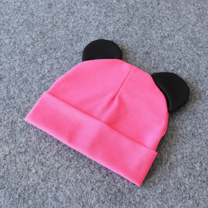 Baby Hat With Ears Cotton Warm Newborn Accessories Baby Girl Boy Autumn Winter Hat For Kids Infant Toddler Beanie Cap Girls Hat | TageUnlimited