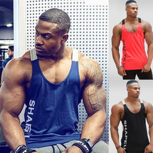 Sports Running T-shirt Men Gym Fitness Tops Tee Shirt Stringer Bodybuilding Singlets Muscle Vest T Shirt Workout Shirt | TageUnlimited