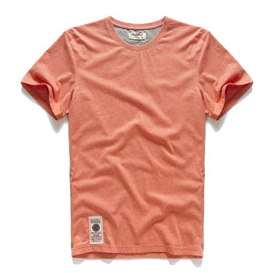 Men T-shirt Cotton Solid Color t shirt Men Causal O-neck Basic Tshirt Male High Quality Classical Tops | TageUnlimited