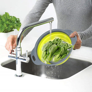 Creative Kitchen Fruit Vegetable Washing Tools Useful Foldable Cleaning Basket Strainer Kitchen Accessories Gadgets Supplies | TageUnlimited