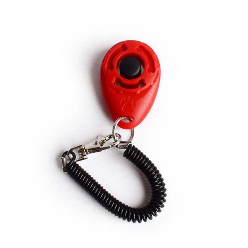 Dog Training Clicker Pet Cat Plastic New Dogs Click Trainer Aid Tools Adjustable Wrist Strap Sound Key Chain Dog Supplies | TageUnlimited