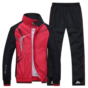 Men's Sportswear New Spring Autumn Tracksuit  High Quality Sets  Jacket+Pant Sweatsuit Male Fashion Print Clothing Size L-5XL | TageUnlimited