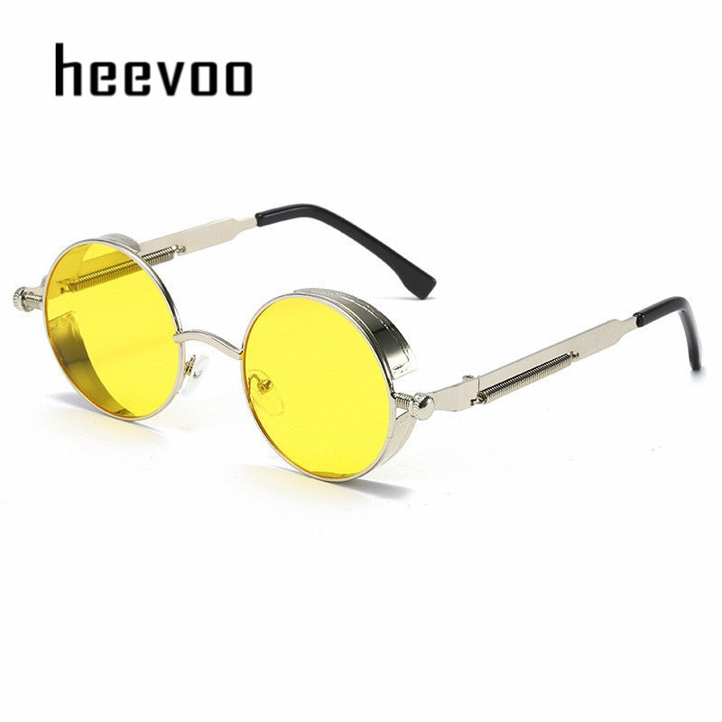 Metal Steampunk Sunglasses Men Women Fashion Round Glasses Brand Designer Vintage Sun Glasses High Quality | TageUnlimited