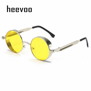 Metal Steampunk Sunglasses Men Women Fashion Round Glasses Brand Designer Vintage Sun Glasses High Quality | TageUnlimited