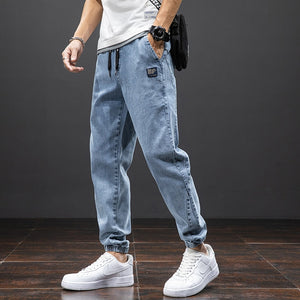 Spring Summer Black Blue Cargo Jeans Men Streetwear Denim Jogger Pants Men Baggy Harem Jean Trousers Plus Size 6XL 7XL 8XL | TageUnlimited