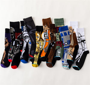 Star Wars Movie Stocking Master Yoda R2-D2 Cosplay Socks WookieNovelty Men&#39;s Women&#39;s Socks Spring Autumn Winter | TageUnlimited