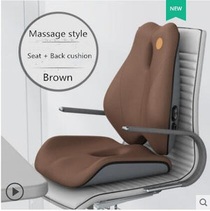 Memory Foam Seat Cushion Orthopedic Pillow Coccyx Office Chair Cushion Support Waist Back Pillow Car Seat Hip Massage Pad Sets | TageUnlimited