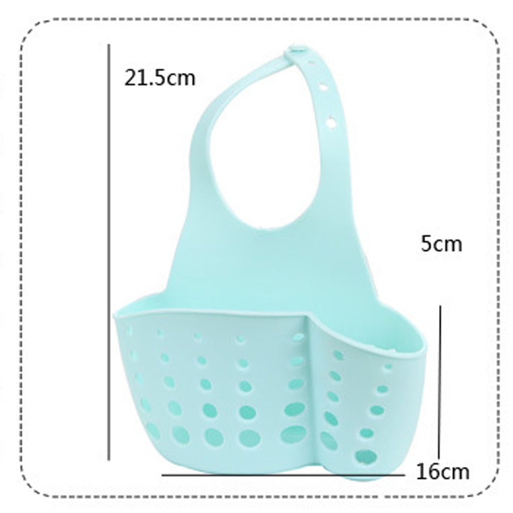Kitchen Gadgets Portable Basket Home Kitchen Hanging Drain Basket Bag Bath Storage Tools Sink Holder Kitchen Accessory Utensils | TageUnlimited
