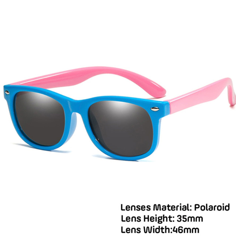 LongKeeper Kids Polarized Sunglasses TR90 Boys Girls Sun Glasses Silicone Safety Glasses Gift For Children Baby UV400 Eyewear | TageUnlimited
