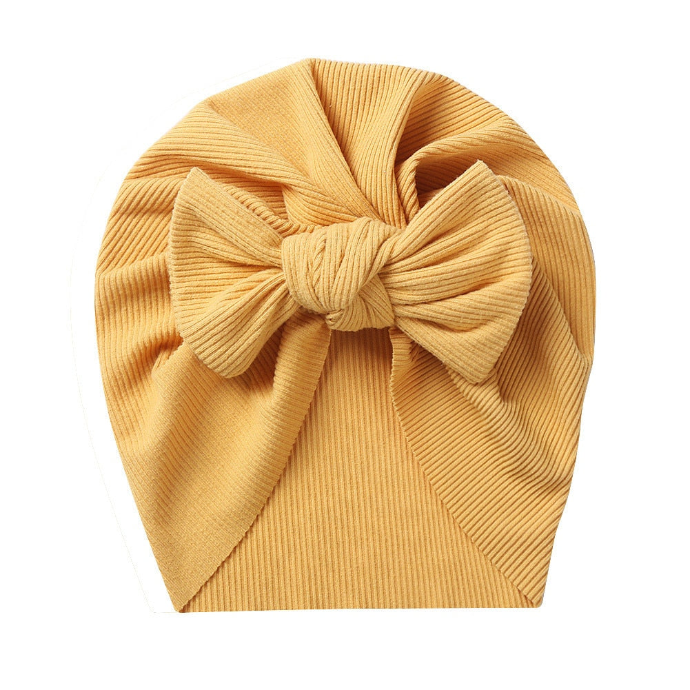 Baby Accessories For Newborn Toddler Kids Baby Girl Boy Turban Cotton Beanie Hat Winter Cap Knot Solid Soft Hospital Caps | TageUnlimited
