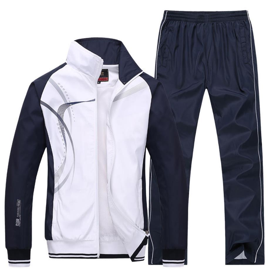 Tracksuit Men Plus Size 4XL Spring Autumn Two Piece Clothing Sets Casual Track Suit Sportswear Sweatsuits | TageUnlimited