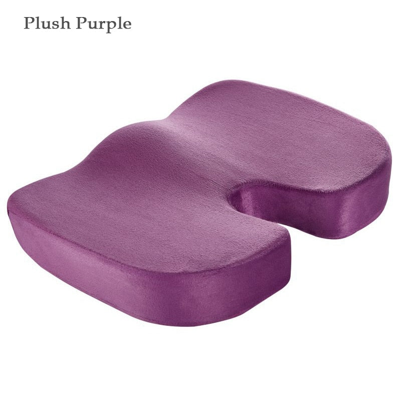 Orthopedics Hemorrhoids Seat Cushion Memory Foam Car Rebound Cushion Office Chair Lumbar Support Pain Relief Breathable Pillow | TageUnlimited