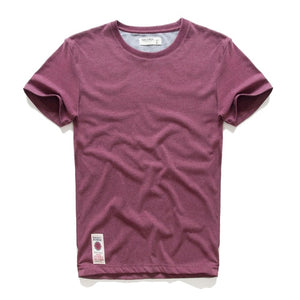 Men T-shirt Cotton Solid Color t shirt Men Causal O-neck Basic Tshirt Male High Quality Classical Tops | TageUnlimited