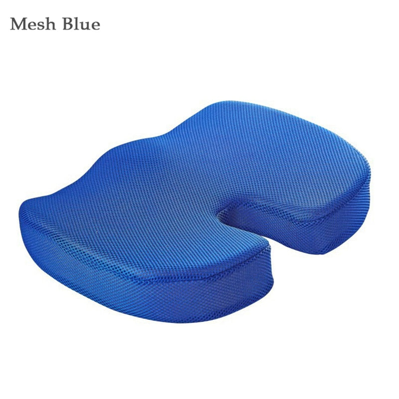 Orthopedics Hemorrhoids Seat Cushion Memory Foam Car Rebound Cushion Office Chair Lumbar Support Pain Relief Breathable Pillow | TageUnlimited