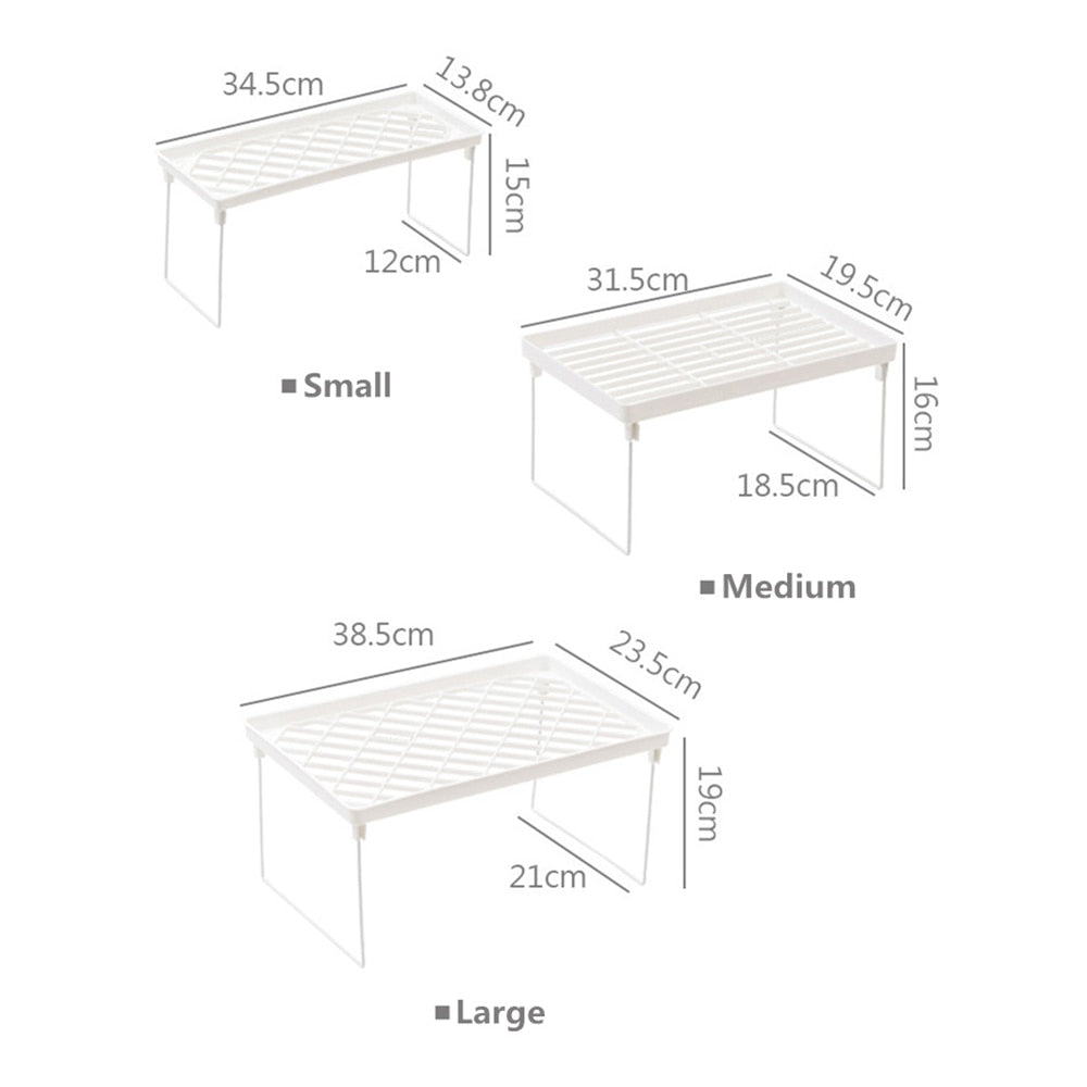Home Organizer Storage Shelf Space Saving Decoration Foldable For Kitchen Convenience Desk Organization Kitchen Accessories | TageUnlimited