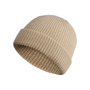 Fashion Hip Hop Beanie Knitted Hat Men Skullcap Women Winter Warm Brimless Baggy Melon Cap Cuff Docker Fisherman Beanies Hats | TageUnlimited