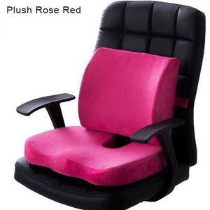 Orthopedics Hemorrhoids Seat Cushion Memory Foam Car Rebound Cushion Office Chair Lumbar Support Pain Relief Breathable Pillow | TageUnlimited