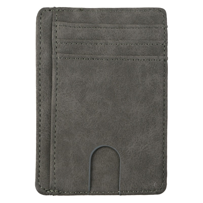 Slim RFID Blocking Leather Wallet Credit ID Card Holder Purse Money Case for Men Women Fashion Bag 11.5x8x0.5cm | TageUnlimited