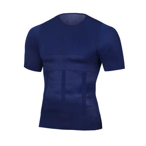 Men Slimming Shaper Posture Vest Male Tummy Abdomen Corrector Compression Body Modeling Fat Burner Chest Tummy Shirt Corset | TageUnlimited